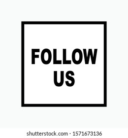 Follow Us Icon. Joint, Participate Symbol for Design, Presentation, Website or Apps Elements - Vector.  