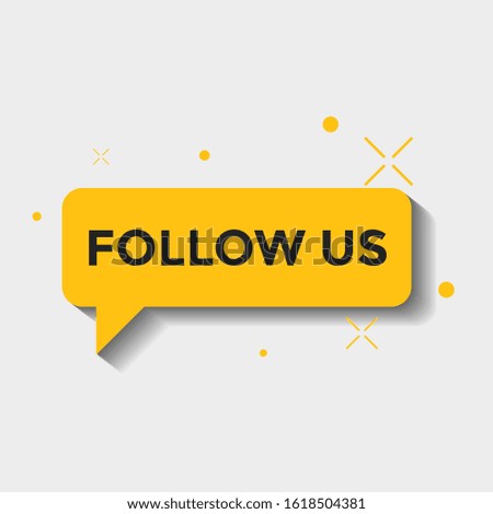 Follow Us Message Social Vector
