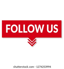 Follow Us Sign - Speech Bubble, Tag Sign,banner