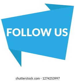 follow us sign - speech bubble, tag sign,banner