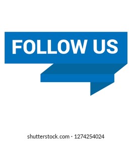 follow us sign - speech bubble, tag sign,banner