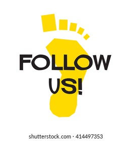 Follow Us (Vector Illustration)