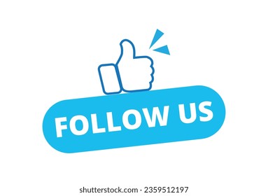 Follow us white background.The concept of the social network.Vector illustration.