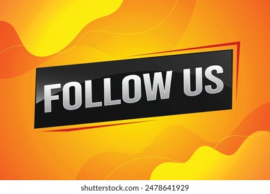 Seguir texto de la palabra de ee.uu. concepto icono logo signo símbolo Vector nota memo 3d mejor estilo de gran venta para el uso página de inicio, Plantilla, nota, Web, App móvil, póster, Anuncio, flyer, hablar, Tarjeta de regalo, Cupón

