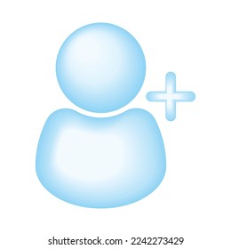 follow user social media icon isolated style
