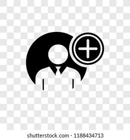 Follow vector icon isolated on transparent background, Follow transparency logo concept
