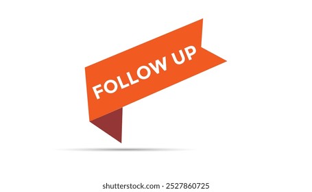 Follow up web banner templates. Vector Illustration