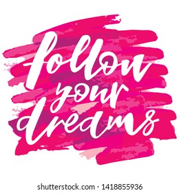 Dreams Come True Handwritten Text Design Stock Vector (Royalty Free ...