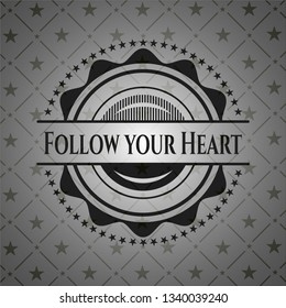 Follow your Heart dark icon or emblem
