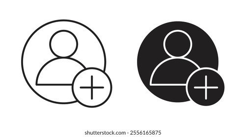 Follower Filled flat icons set for apps and web ui designs.