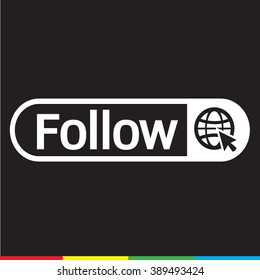 follower icon Illustration design