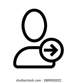 icono de seguidor o logotipo símbolo de signo aislado ilustración vectorial - iconos vectoriales de estilo negro de alta calidad
