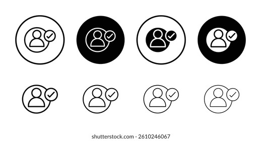 Follower icon Logo symbol sign set