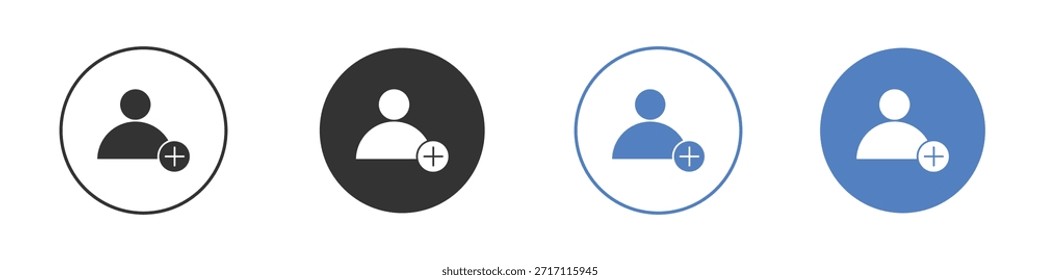 Conjunto de pictogramas de iconos de seguidores. Diseños de iconos de Vector