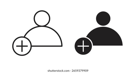 Conjunto de iconos de seguidor, línea y estilo de glifo negro para Sitio web de App de alimentos.