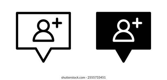 Follower icon symbol collection on white background.