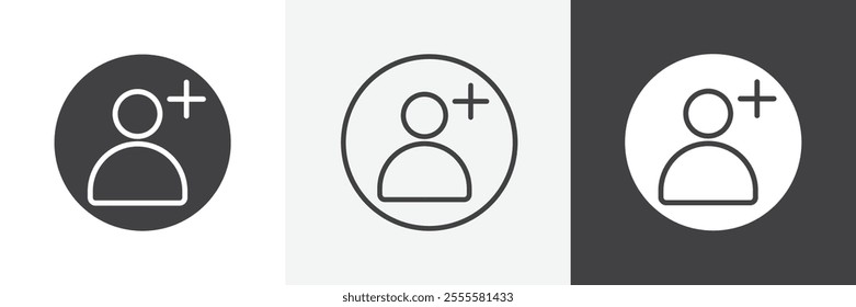 Follower icon vector set for ui designs