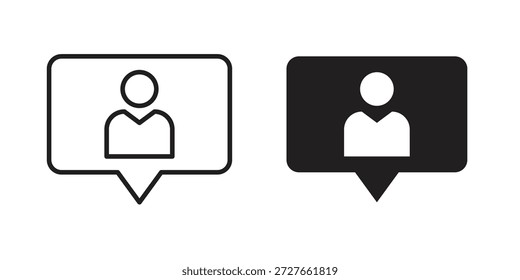 Colección de iconos de seguidores. Iconos planos lineales delgados y negros