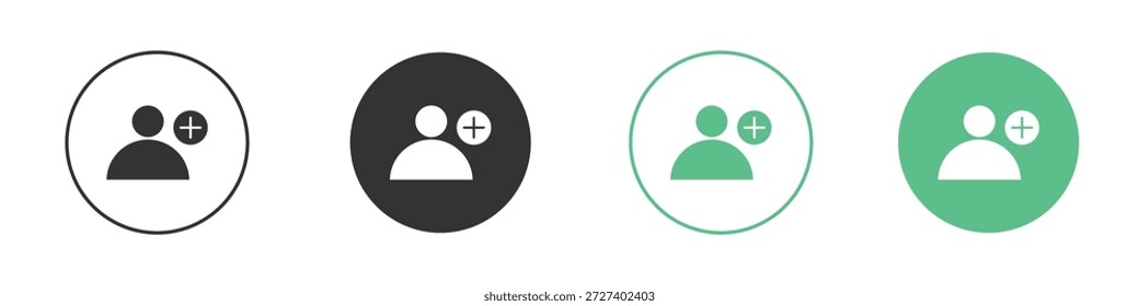 Conjunto de conceptos de iconos de seguidores. Ilustraciones vectoriales de glifos