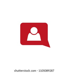 Follower isolated counter notification. Flat Social Media Sign. Vector illustration