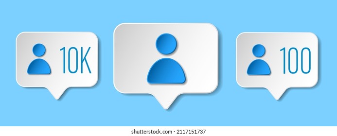 Iconos de corte de papel del contador de notificaciones posteriores. Plantilla cuadrada blanca volumétrica con corazón rojo. Lo mejor para web, medios sociales y aplicaciones móviles. EPS 10.