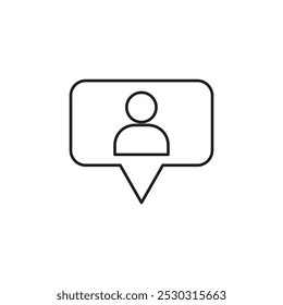 Follower thin line stroke icon