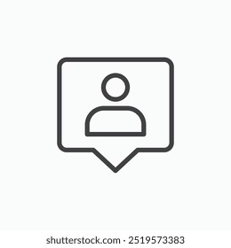 Followerlinesimple icon in line style.