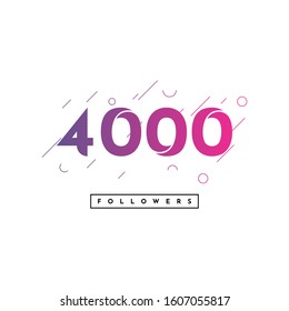 Followers design. Vector Eps 10