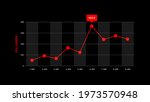 Followers graph for Social Media. Track the progress of your followers. Vector illustration