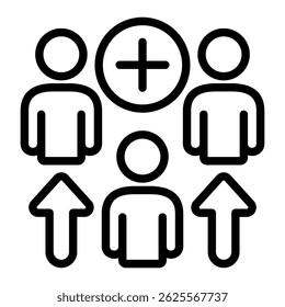Followers Icon Element For Design