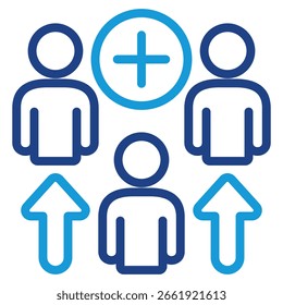Icono de seguidores Elemento para diseño