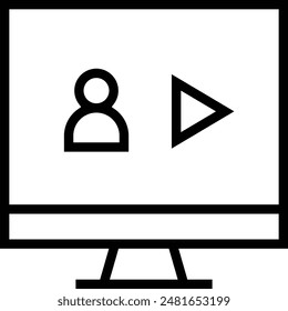 followers icon. Thin linear style design isolated on white background