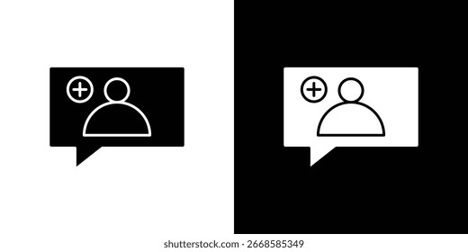 Icono de seguidores, icono de Vector plano. Ilustración plana.