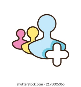 followers social media icon isolated
