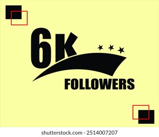  Followers Thank You for social media networks, the anniversary vector illustration with very Attractive Colorful Theme