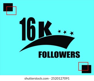 Followers Thank You for social media networks, the anniversary vector illustration with very Attractive Colorful Theme