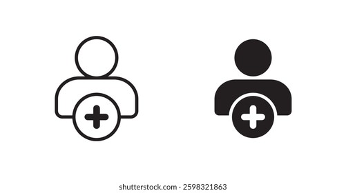 Following icon outlined icon vector collection.