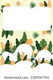 The following is a tropical style template that can be used to design backgrounds (text can be added) or other needs and can be put to good use. Enjoy
