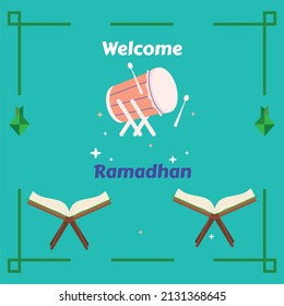 The following is a vector design for Ramadan with and without a background