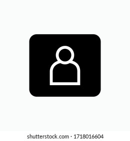 Follows Icon. Contact Person Symbol. Universal Interface - Vector.