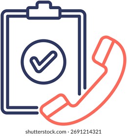 Follow-Up Task Simple and clear vector icon illustrating an essential idea or function