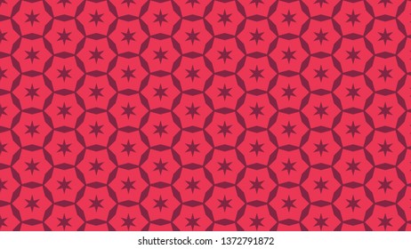 Folly Pink Stars Background Pattern Vector Graphic