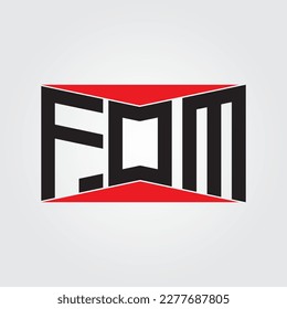 FOM LOGO , AON LETTER LOGO, AON LETTER LOGO, ABSTRACT LOGO, MINIMAL , BRAND,  NEW