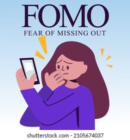 FOMO Fear of Missing Out Phone Smartphone Gadget Internet Online Information Social Media Addiction