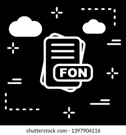  FON File Format Icon  For Your Project
