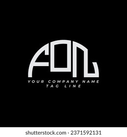 FON letter logo creative design with vector graphic Pro Vector
