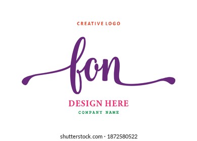 FON lettering logo is simple, easy to understand and authoritative