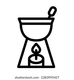 Fondue Vector Line Icon Design