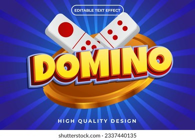 font 3D Text Effect Domino 