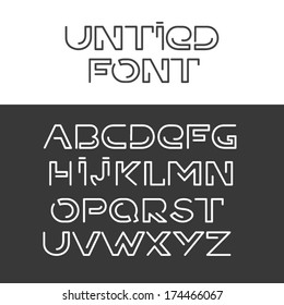  font abc alphabet set